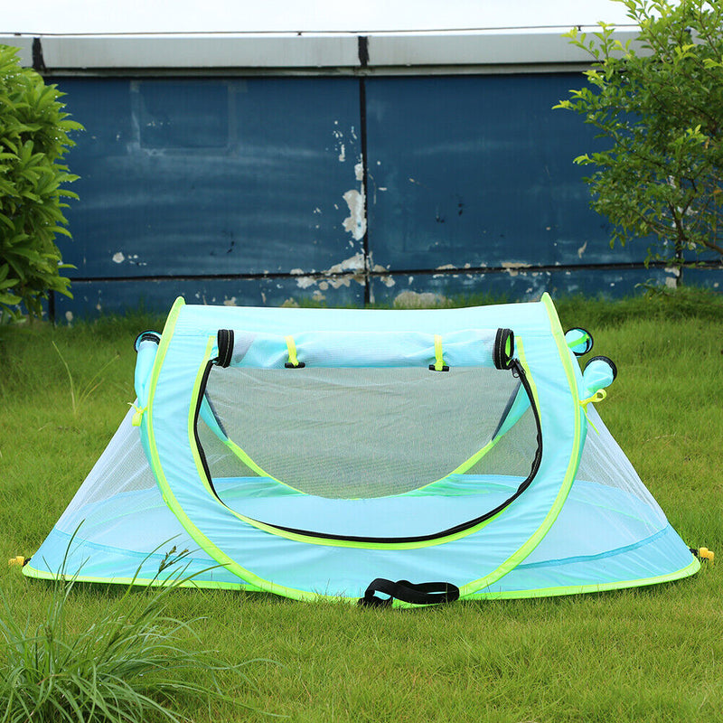 Foldable Beach Tent Zipper Play Tent Tear Resistant Sleep Bed for Indoor Ou