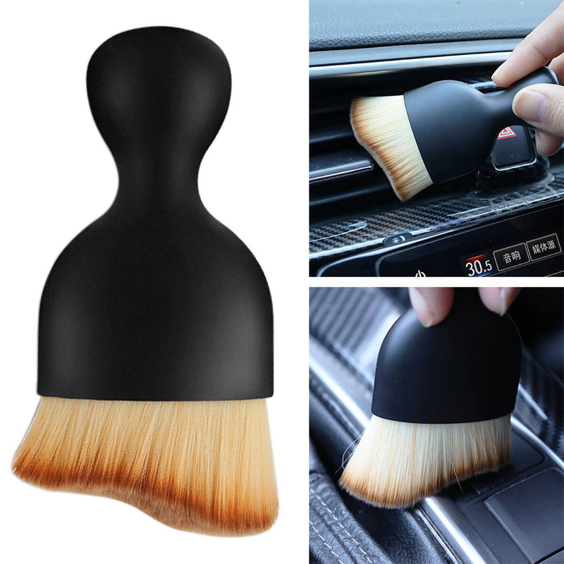 Portable Car Air Conditioner Brush - Super Soft Fibrous Hair Leaves No Scratc
