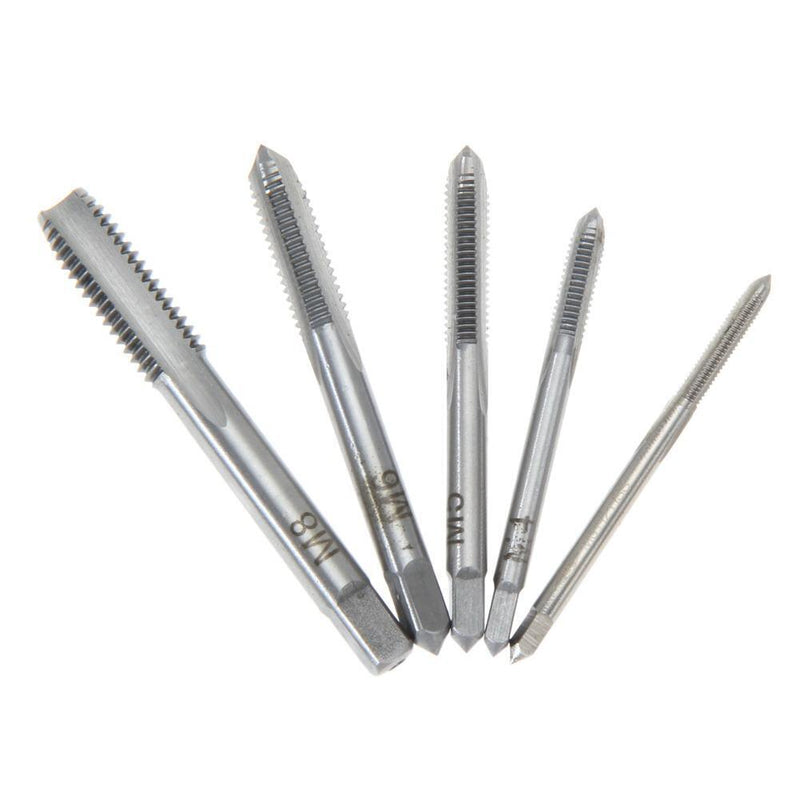 5PCS/Set HSS M3 M4 M5 M6 M8 Machine Spiral Point Straight Fluted Screw Newly