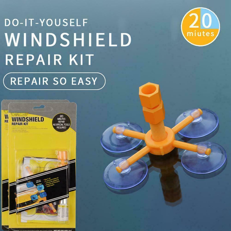 Windscreen Windshield Repair Tool Set Car Kit Wind Fix Glass For Chip Crack X2U1