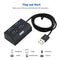 4 Ports USB 2.0 HUB Splitter Adapter External Converter for Desktop (Black)