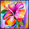 Blooming Flower Oil Paint By Numbers DIY Handpainted Home Decoration Unfram