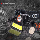 Outdoor COB Floodlight USB Rechargeable Strong Headlamp Torch (Induction)