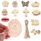 DIY Pendants Easter eggs Easter Decorations Easter Wood Chips Hanging Ornaments
