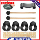 9pcs/Set Solid Wood Tongue Drum Drumstick Sound Stickers Instrument Accessories