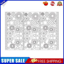 Waterproof Self-adhesive Stickers Camping Lamp Flashlight Decals (D Flower)
