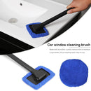 Microfiber Car Window Cleaning Brush Windshield Cleaner (Dark Blue Set)