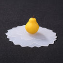 Silicone Cup Cover Dustproof Reusable Heat-resistant Transparent Lid (Pear)