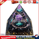 Orgonite Pyramid Healing Crystals Chakra Meditation Stones (Capricornus) Newly