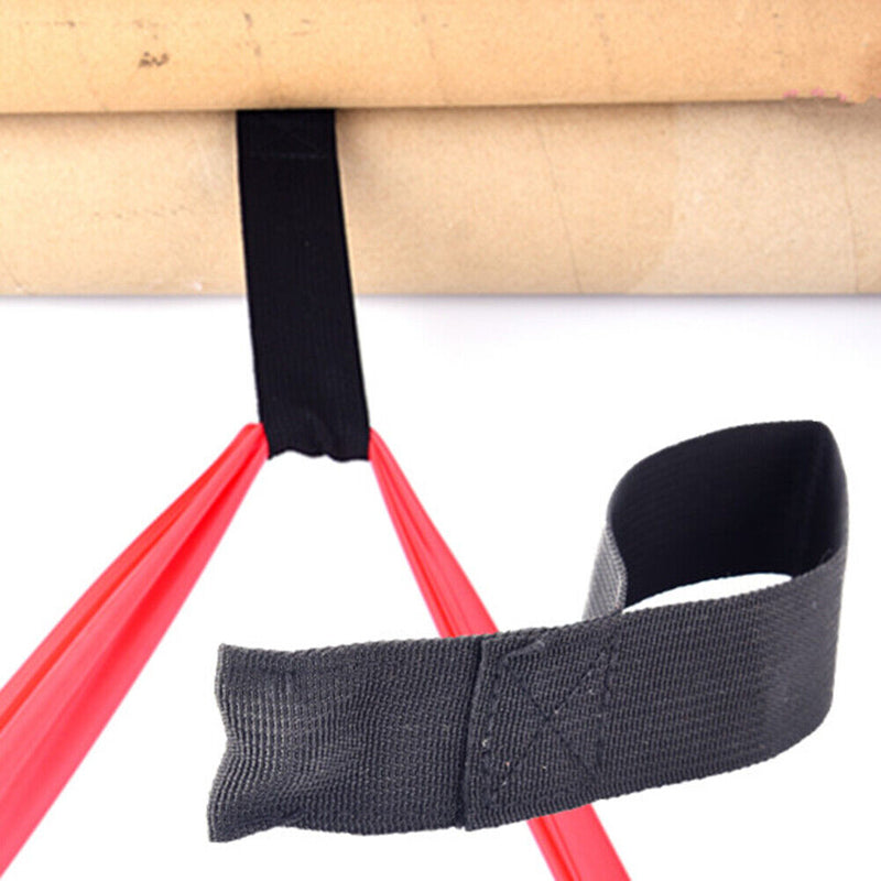 Elastic Latex Resistance Tape Door Anchor Set Yoga Workout Exercise Fitness