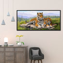 5D DIY Diamond Painting Full Round Drill Tigers Picture of Rhinestone