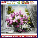 Painting By Numbers Kit DIY Bouquet Canvas Oil Wall Picture Living Room Artworks