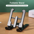 Foldable Tablet Holder Height Adjustable Smart Phone Cooling Stand (Black) Newly