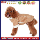 winter clothes dog clothes pet supplies British style legs(Light Brown)(M)