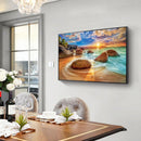 5D Diamond Painting DIY Sunrise beach Full Drill Round Rhinestone Newly