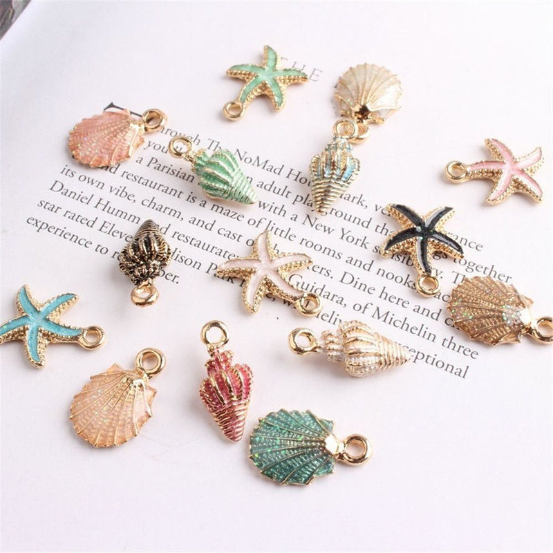 Earring Craft Making Ocean Pendants Sea Shell Conch Charms Handmade Accessories