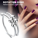 Single Coil Opening Ring Ball Anti Stress Peace Ring Jewellry Gift for Girls