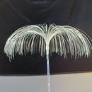 2pcs Solar Fiber Optic Garden Lawn Light Jellyfish Outdoor Path Ground Lamp