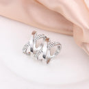 Jewelry Silk Scarf Clasp Clips Rhinestone Inlayed Fashion Scarf Ring Buckle