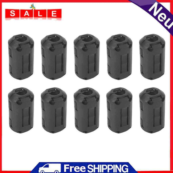 10pcs 5mm Clip-on Ferrite Ring Core Bead Choke RFI EMI Noise Filter Cable Clip
