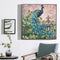 DIY Peacock Part Drill Diamond Painting Kit Handmade Rhinestone Beaded Picture