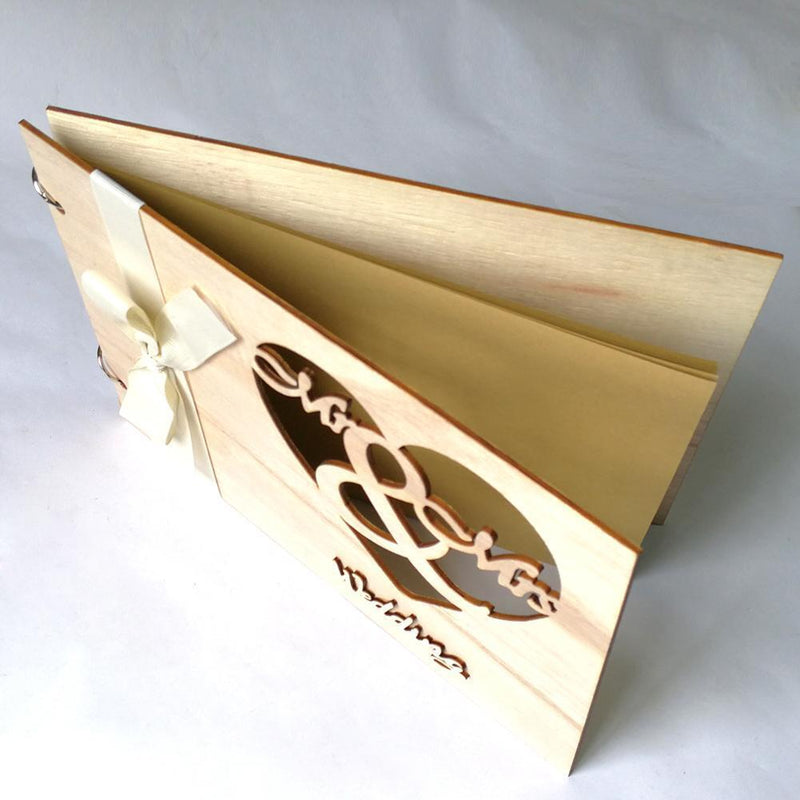 20pcs Wooden Guest Book Signs Wedding Marriage Guestbook Decor (JM01457) Newly