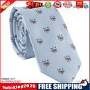 Men Tie Polyester Silk Casual Necktie Elephant Embroidered Neckwear (210639