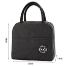 Picnic Insulation Bags Portable Lunch Bento Bag for School Camping (Black) Newly