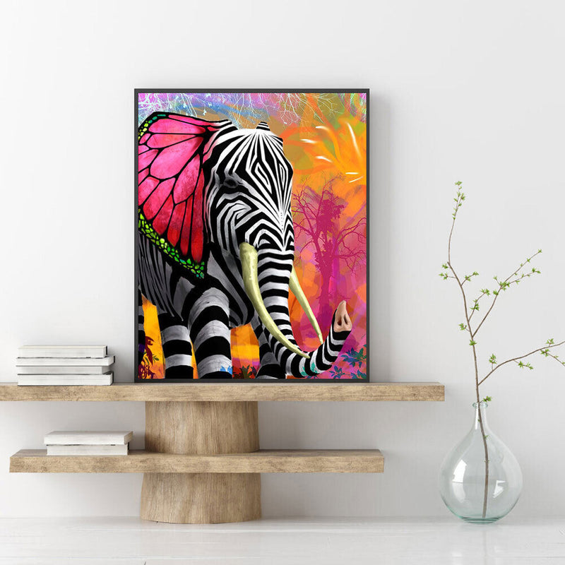 DIY Oil Drawing By Numbers Deer Frameless 40x50cm Animal on Canvas Decor