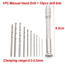 Mold Tools Wood Walnut Drilling Aluminum Mini Twsit Chuck Manual Hand Drill