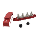 4 Post Power Distribution Block Bus Bar High Current Wiring Stud (M10 Red) Newly