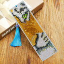 Diamond Paint Leather Bookmark Tassel Special Shape Drill Mark (S39-Tiger)