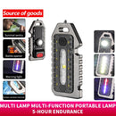 Pocket Clip Flashlight Keychains Outdoor Camping Cycling LED Work Light (A)