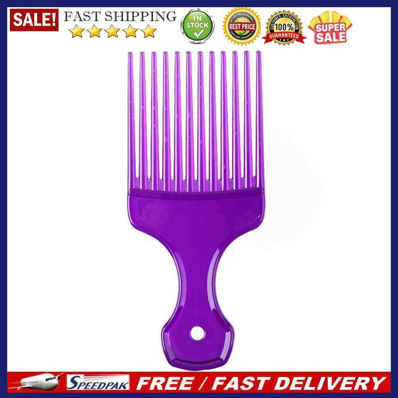 Professional Hair Fork Comb Hairstyling Wide Teeth Insert Brush for Afro Curl