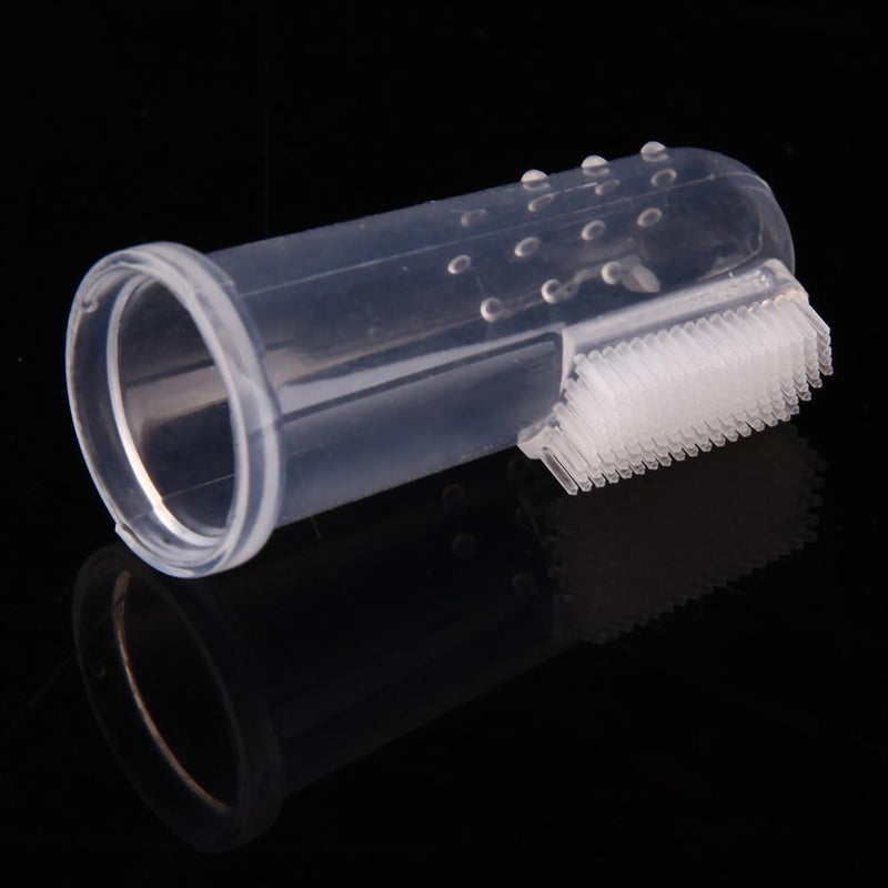 Pet Dog Cat Silicone Finger Toothbrush Oral Dental Cleaning Teeth Care(02)