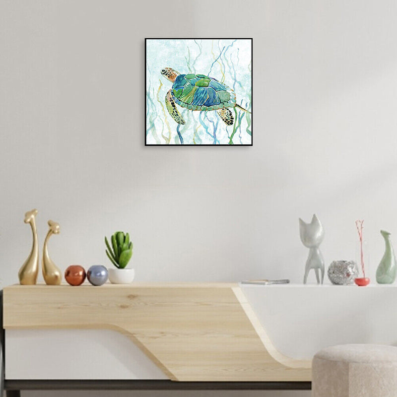 Oil Paint By Numbers Picture DIY Painting Turtle Animal Drawing on Canvas