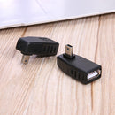 Vehicle Mini USB Male to Female T Type Adapter Mini USB 5Pin Audio Adapter