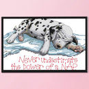 Full/Partial Cross Stitch Cotton Dog 14CT Handiwork DIY Stamped Wall Craft Kit