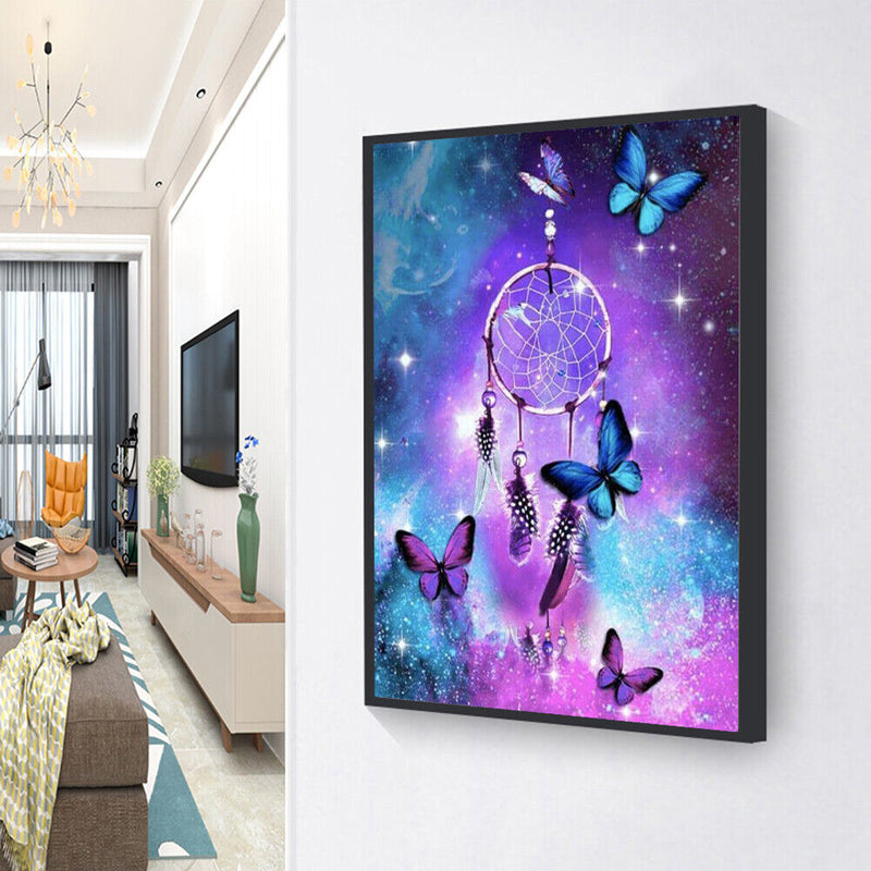 DIY Full Round Drill Rhinestone Diamond Painting Gorgeous Dreamcatcher Handwork