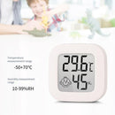 Mini Thermometer Digital LCD Temperature Humidity Meter Hygrometer (White)