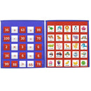 Desk Tabletop Hanging Double-Sided Teaching Pocket Cards Holder Pocket Chart