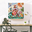 Lion Dance 5D Diamond Painting DIY Full Round Drill Kit Rhinestone Craft