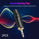 3.5mm Jack Plug Stereo Audio Adapter Headphone Soldering Connector (1pc)