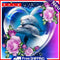 Oil Paint By Numbers Picture DIY Painting Dolphin Animal Nature House Decor Kit