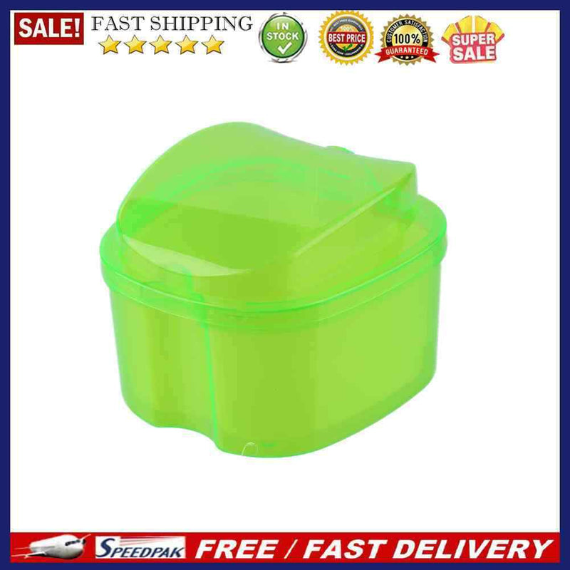 Cleaning Teeth Storage Boxes Oral Denture False Teeth Nursing Net Container C