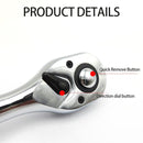 72 Teeth Ratchet Spanner Quick Release Socket Driver Allen Key Wrench (1/4)