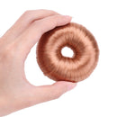 Synthetic Wig Hair Donuts Bun Maker Magic Hair Head Band Ball (Light Brown)