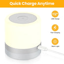 #A USB Rechargeable 7 Colors LED Night Light Portable Bedside Bedroom Table Lamp