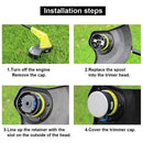 Gardening Mowing Head Cap for Ryobi AC14RL3A Trimmer Spool Cap Spool Trimmer