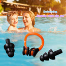 #A Waterproof Soft Summer Swimming Earplugs + Nose Clip Kits Swim Diving Supplie
